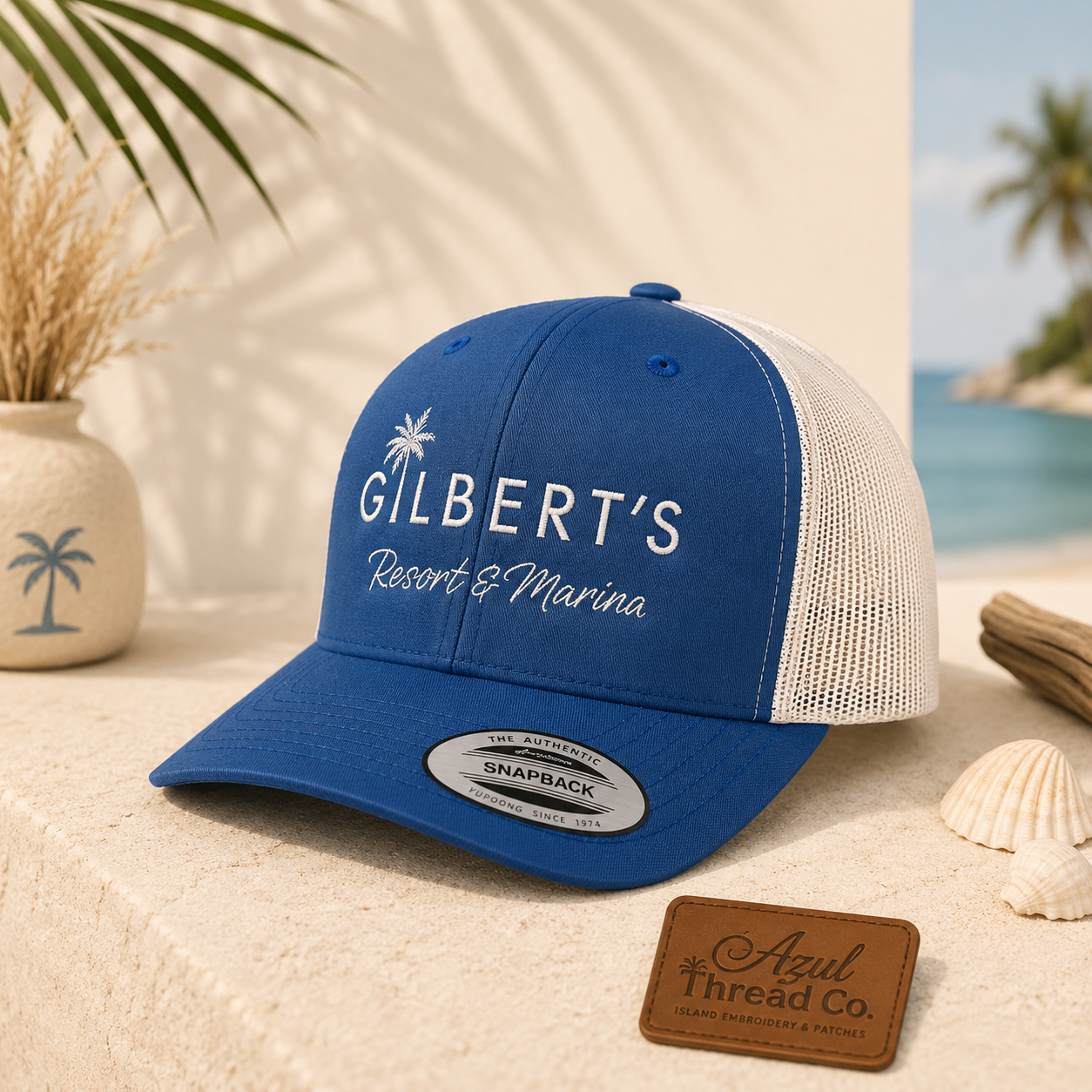 Box of 12 custom embroidered hats
