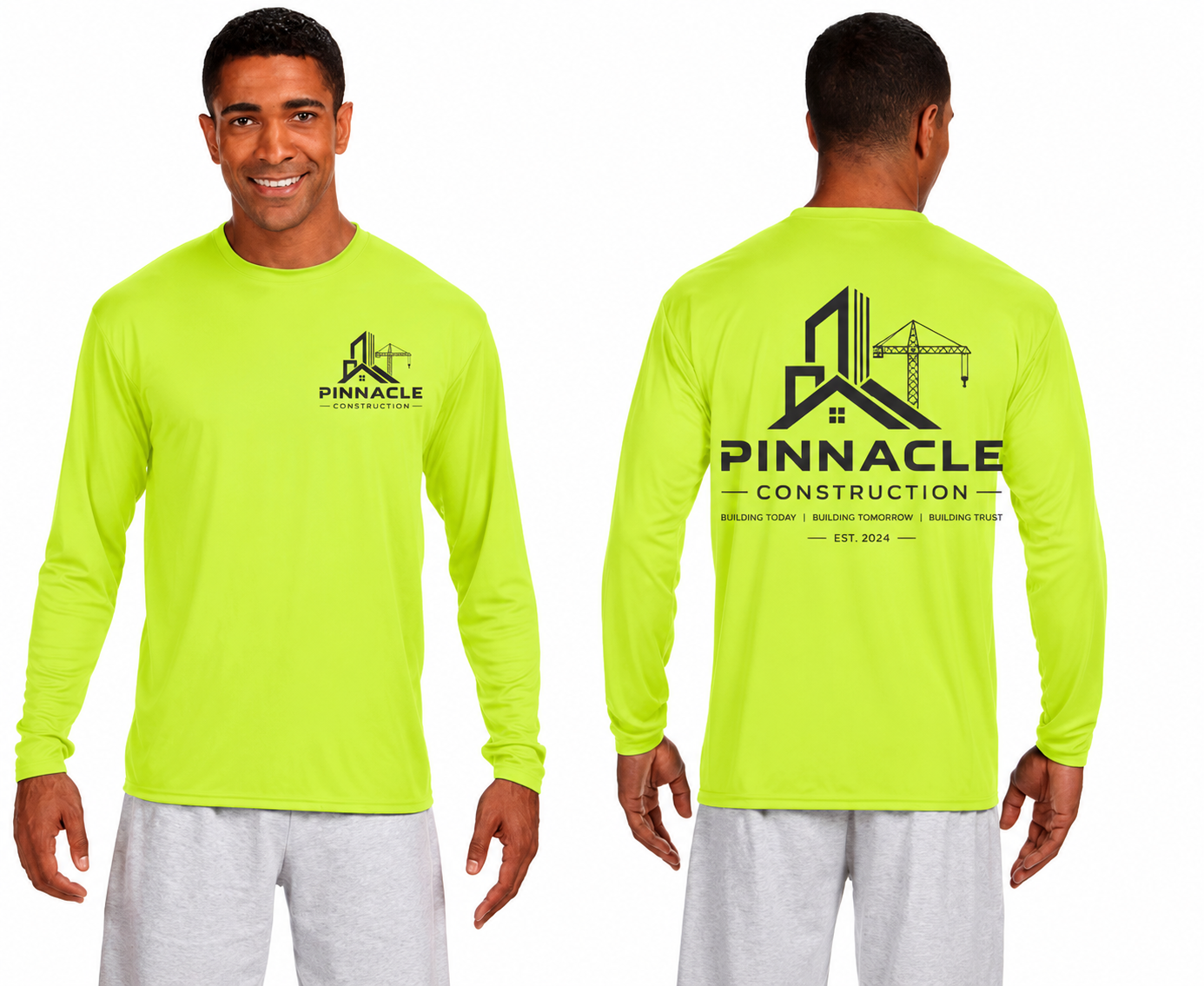 6 Unisex Polyester Performance Long Sleeve